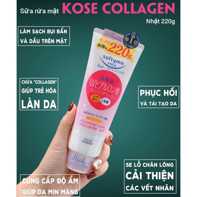 Sữa rửa mặt Kose Softymo Nhật Bản