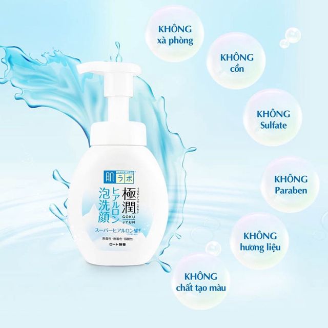Sữa rửa mặt Hada Labo tạo bọt