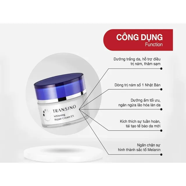 Kem Đ&ecirc;m Transino - Sản phẩm ch&iacute;nh h&atilde;ng