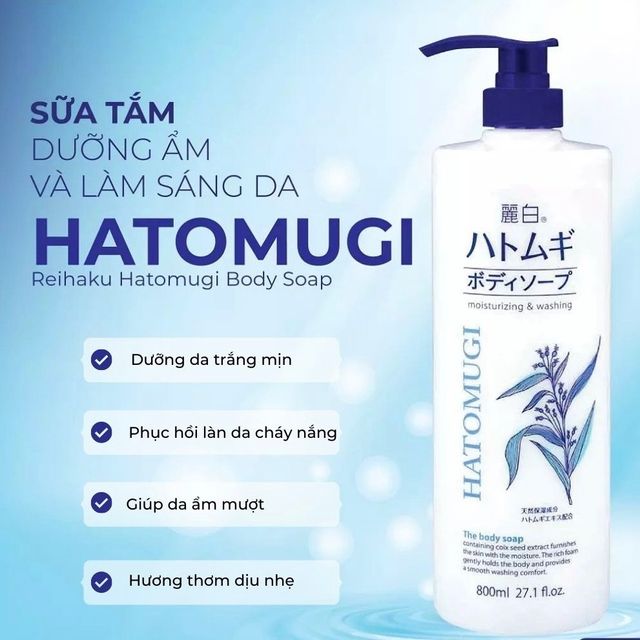 Sữa Tắm Hatomugi Nhật Bản