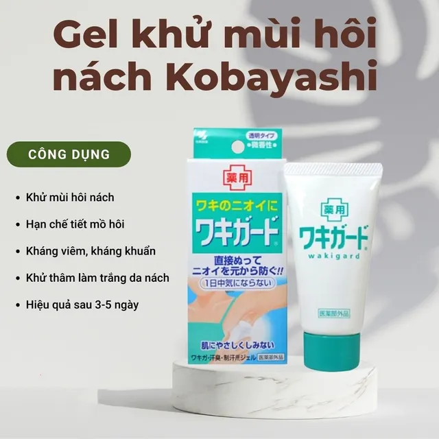 Lăn gel khử m&ugrave;i h&ocirc;i n&aacute;ch Kobayashi 50gr