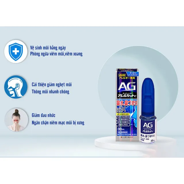 Xịt xoang nghẹt mũi AG Allercut DAIICHI SANKYO