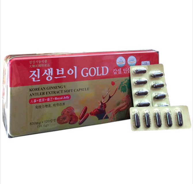 Vi&ecirc;n Đạm S&acirc;m Nhung Linh Chi H&agrave;n Quốc Gold Dongwon Korea 120 Vi&ecirc;n - Ảnh 3