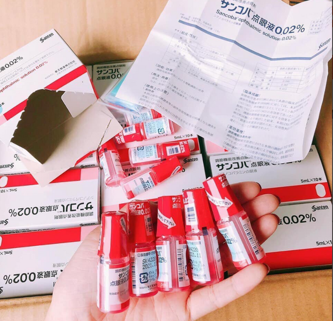 Hộp 10 chai Nước Nhỏ Mắt Sancoba