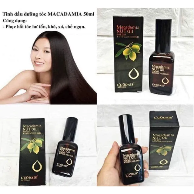 Tinh dầu dưỡng t&oacute;c Macadamia Oil