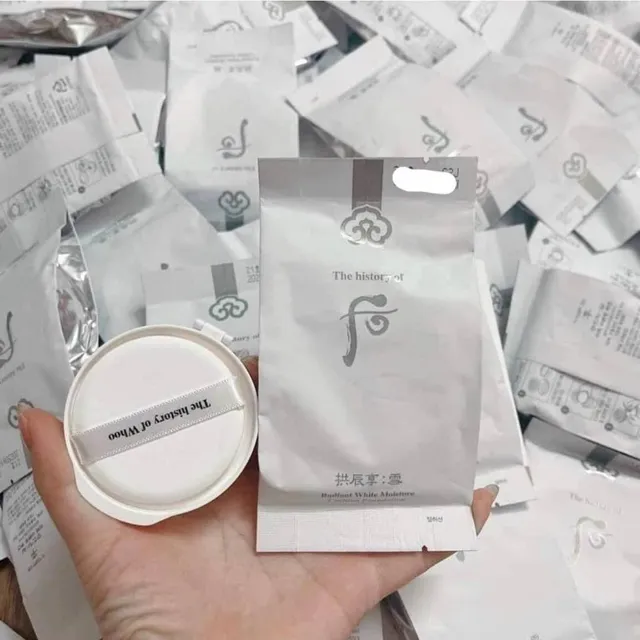 [T&Aacute;CH SET] Hộp Ch&iacute;nh Phấn Nước Whoo Trắng TONE 21