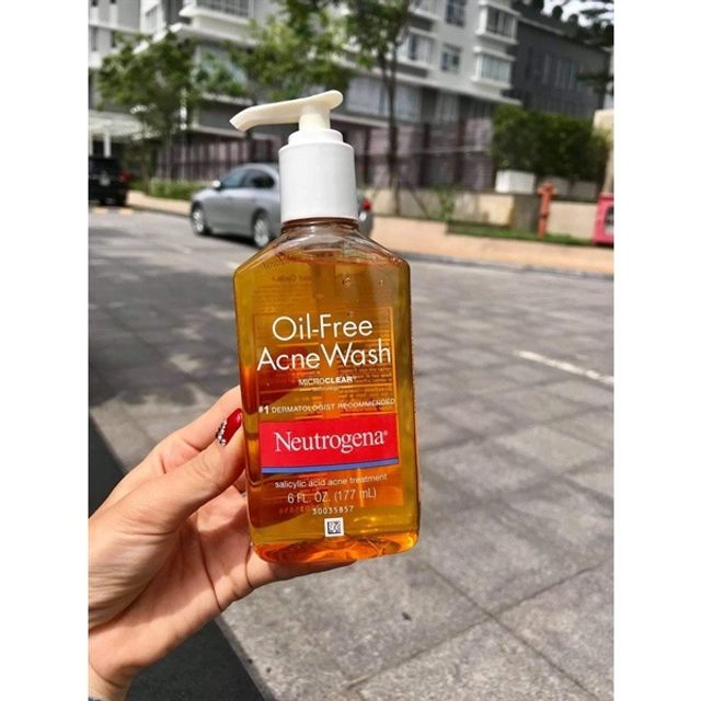 Sữa Rửa Mặt Hỗ Trợ Ngừa Mụn Neutrogena Oil-Free Acne Wash 269ml (Cam)