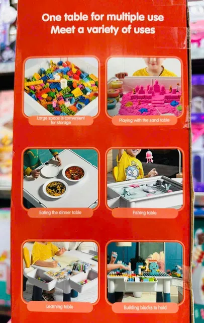 LIHONG TOYS Bộ b&agrave;n xếp h&igrave;nh đa năng 811