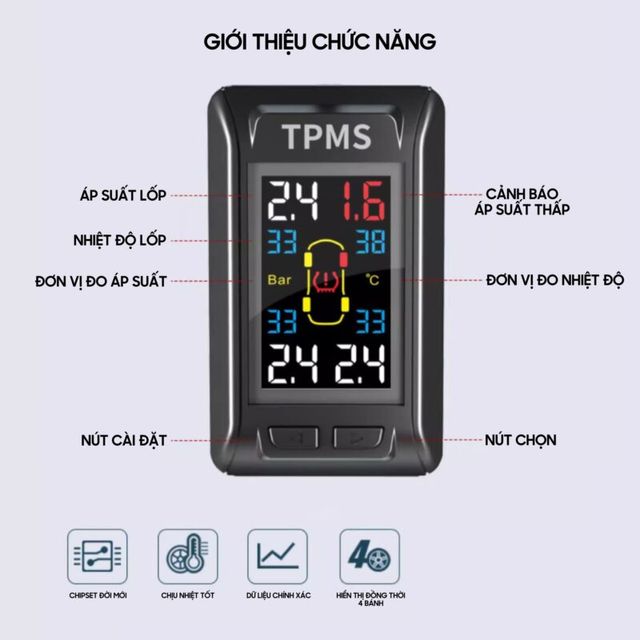 Cảm biến &aacute;p suất lốp L630s ( d&aacute;n k&iacute;nh )