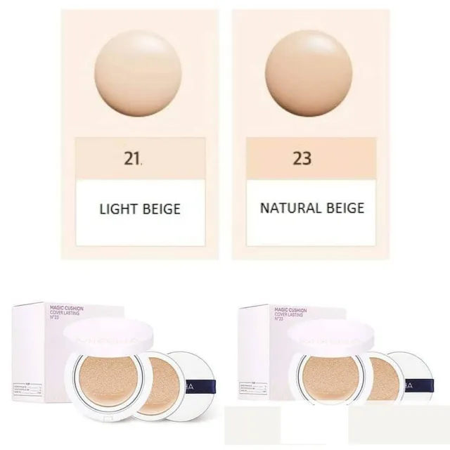 C&aacute;c tone m&agrave;u phấn nước Missha