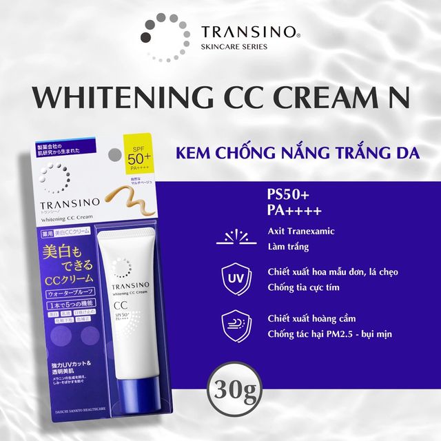 Kem trang điểm CC Transino Whitening Cream