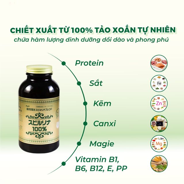Tảo Xoắn DHC Spirulina Nhật Bản G&oacute;i 2200 Vi&ecirc;n