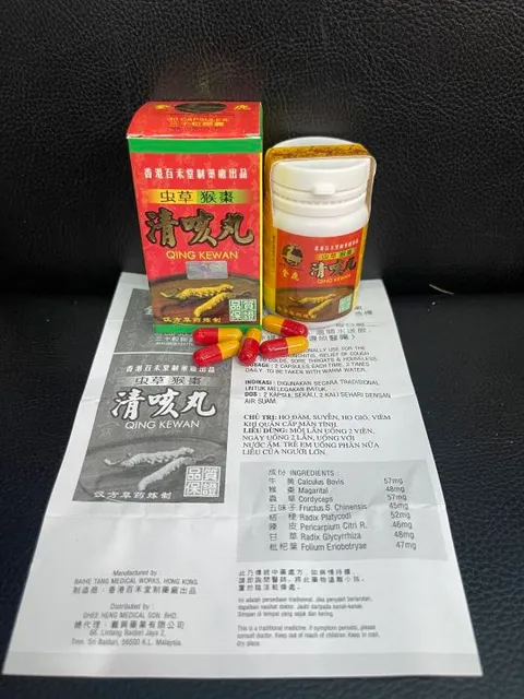 Ho Đ&ocirc;ng Tr&ugrave;ng Qing Kewan Ho Bổ Phế