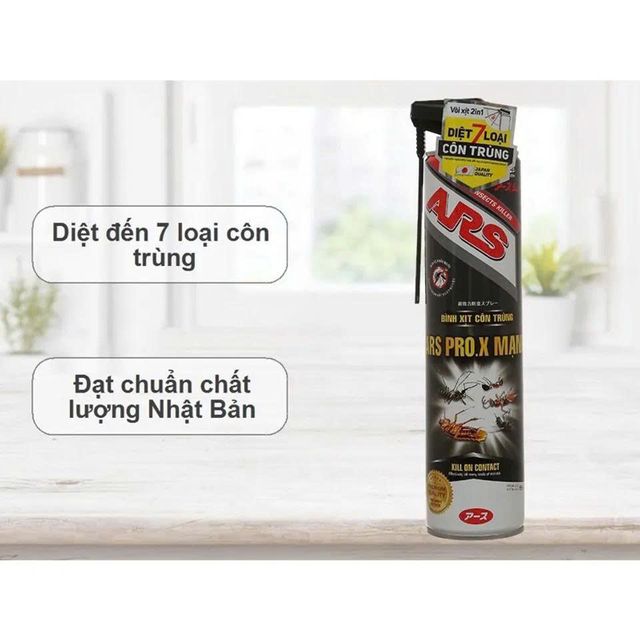 Sản phẩm B&igrave;nh C&ocirc;n Tr&ugrave;ng ARS Kh&ocirc;ng M&ugrave;i 600ml