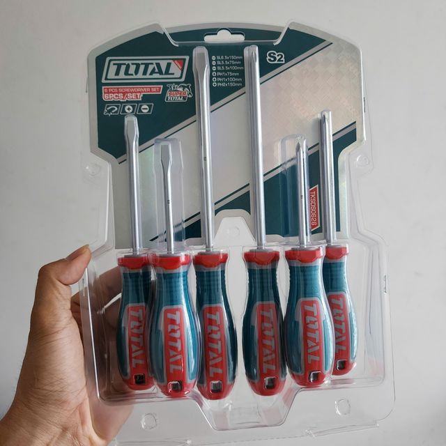 Bộ 6 tua v&iacute;t dẹp v&agrave; bake Total TKSDS0626