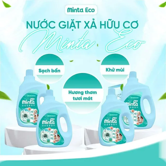 Nước giặt xả hữu cơ Minta