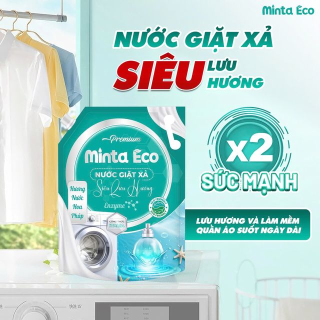 Nước giặt xả si&ecirc;u lưu hương Minta