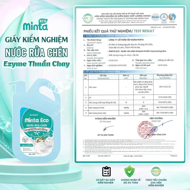 Minta Enzyme Dishwashing Liquid