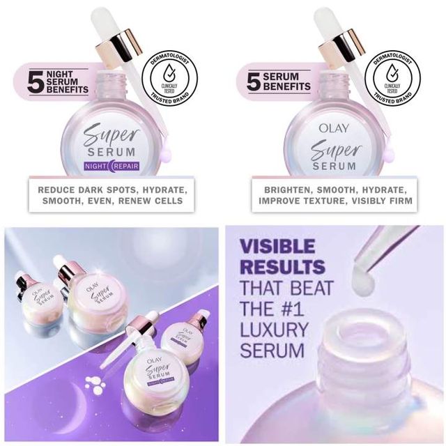 Super serum Olay night repair texture
