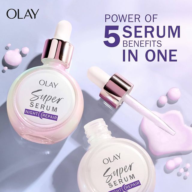Super serum Olay night repair packaging