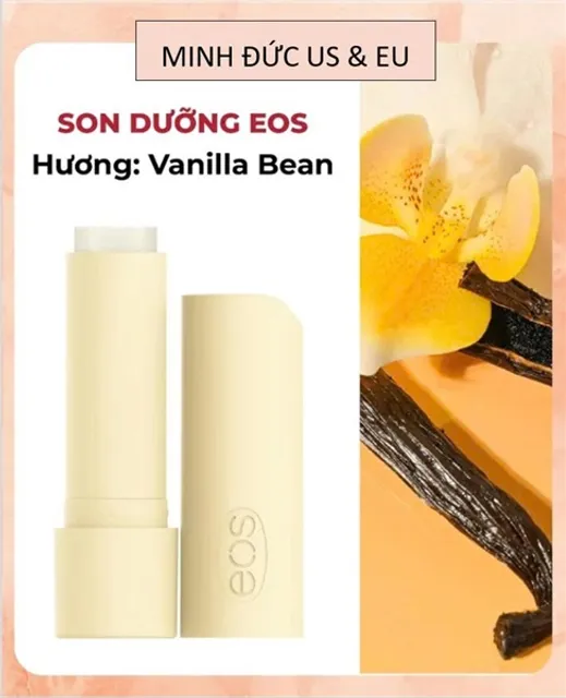 Son dưỡng m&ocirc;i Eos v&agrave;ng vani