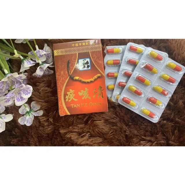 Hỗ Trợ Ho Đ&ocirc;ng Tr&ugrave;ng Vỉ Tan Ke Qing Hộp 30 Vi&ecirc;n