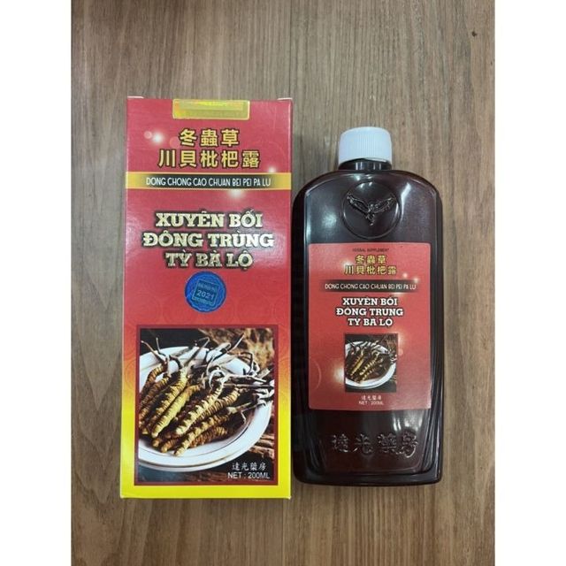 Đ&ocirc;ng Tr&ugrave;ng Tỳ B&agrave; Lộ Nước Đ&agrave;i Loan 200 ML