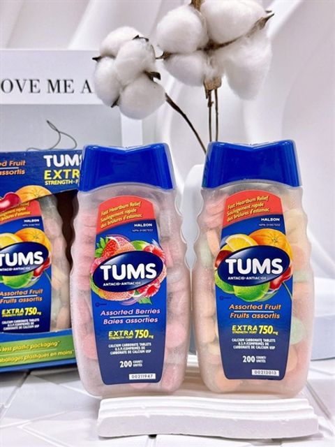 Vi&ecirc;n ngậm giảm đau dạ d&agrave;y Tums 200 vi&ecirc;n - D&acirc;u