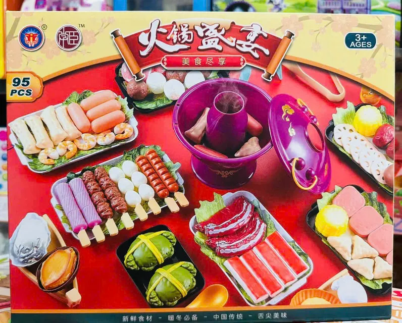 Thực phẩm trong đồ chơi lẩu hấp