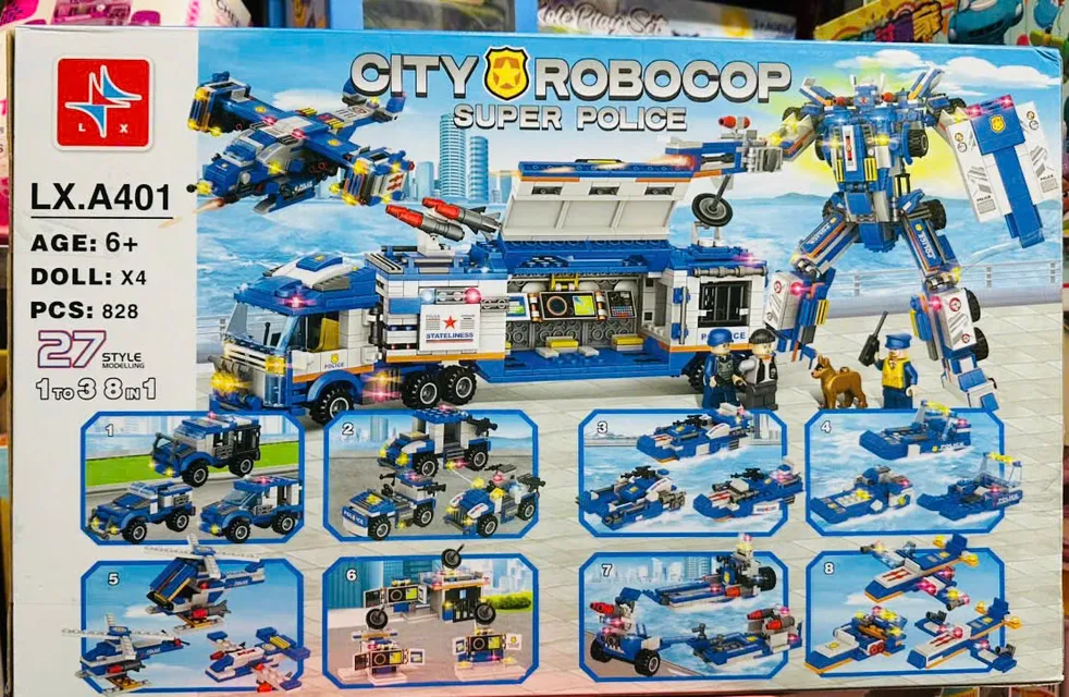 M&ocirc; h&igrave;nh CITY ROBOCOP SUPER POLICE ho&agrave;n thiện