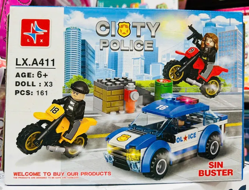 Đồ chơi lắp r&aacute;p CITY POLICE LX.A411