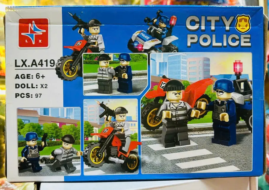 Đồ chơi lắp r&aacute;p Chủ đề người bảo vệ th&agrave;nh phố LX.A419 CITY POLICE