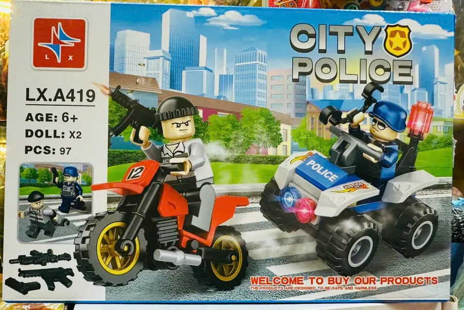 Đồ chơi lắp r&aacute;p Chủ đề người bảo vệ th&agrave;nh phố LX.A419 CITY POLICE