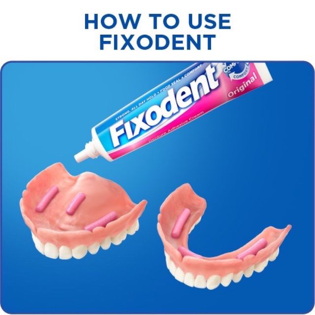 C&aacute;ch sử dụng Keo d&aacute;n h&agrave;m Fixodent