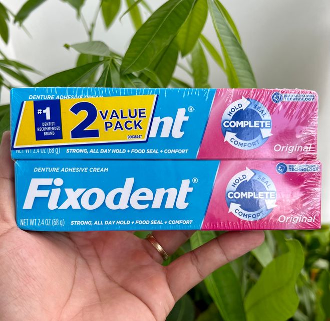 S&eacute;t 2 tu&yacute;p Keo d&aacute;n h&agrave;m Fixodent (68gx2)