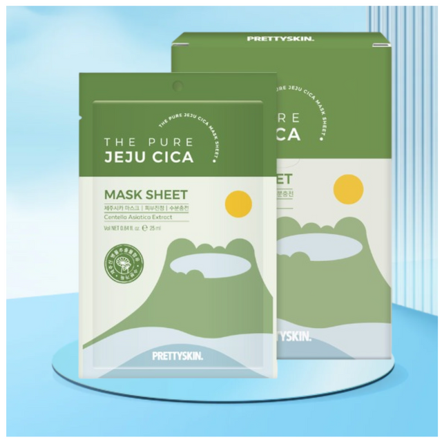 Mặt Nạ Dưỡng Ẩm The Pure Jeju Cica Prettyskin