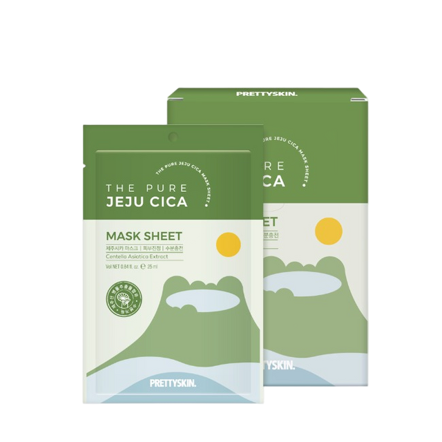 Mặt Nạ Dưỡng Ẩm The Pure Jeju Cica Prettyskin