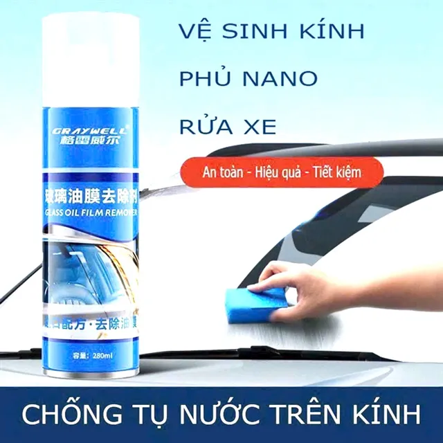 Xịt Rửa K&iacute;nh Sạch B&oacute;ng