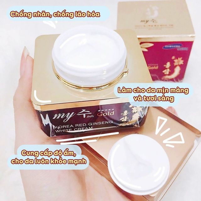 Kem Dưỡng Da Hồng S&acirc;m My Gold Korea Red Gingseng White Cream