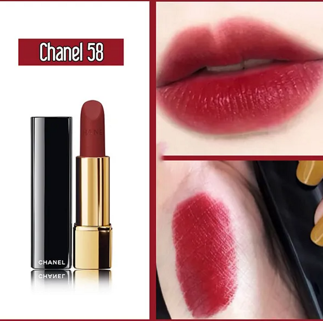 Son Chanel 58 Rouge Vie M&agrave;u Đỏ Mận