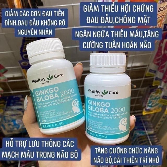 H&igrave;nh ảnh Bổ n&atilde;o Ginkgo biloba Healthy Care