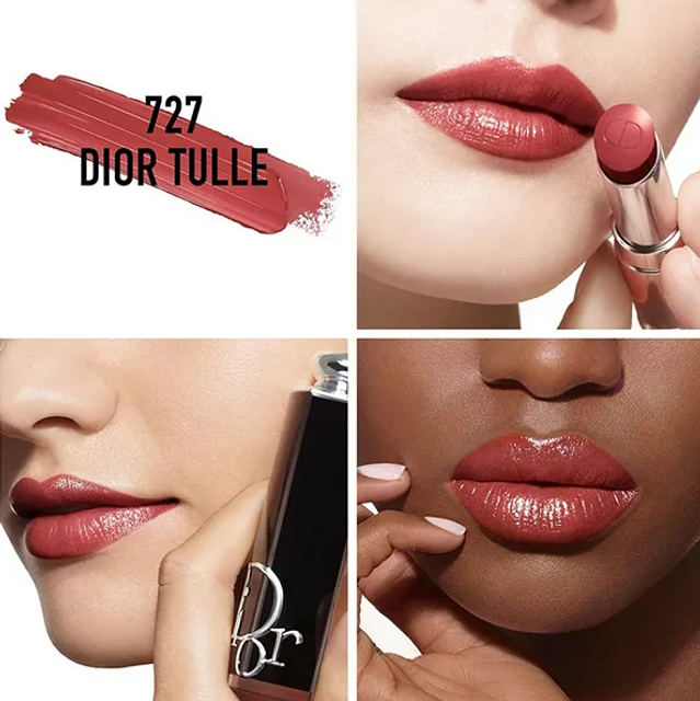 Son Dior Addict Hydrating Shine Lipstick 727 Tulle M&agrave;u Hồng Đất