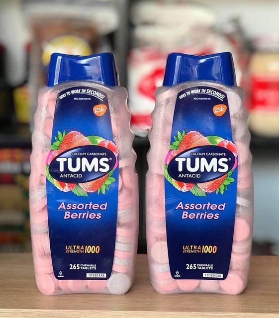 Vi&ecirc;n ngậm giảm đau dạ d&agrave;y Tums