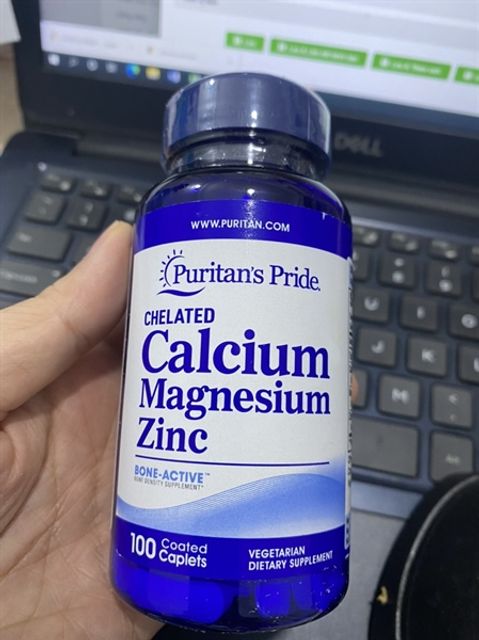 Vi&ecirc;n uống bổ xương Puritan's Pride Calcium Magnesium Zinc 100v