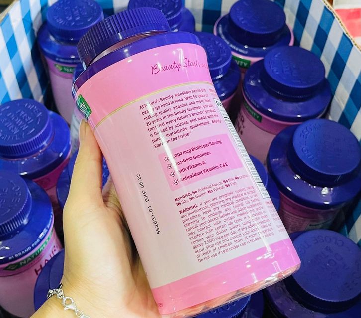 H&igrave;nh ảnh 4 của Kẹo hair skin nail Nature's Bounty