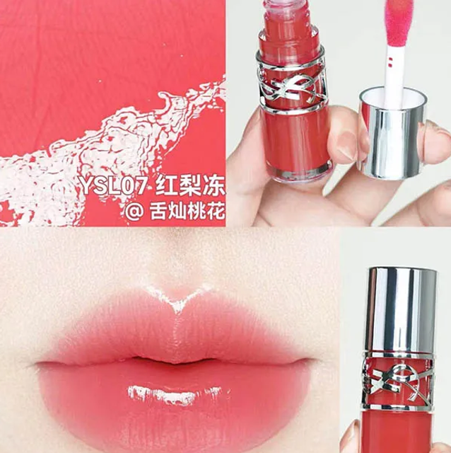 Son Dưỡng B&oacute;ng YSL Loveshine Plumping Lip Oil Gloss 07 Strawberry Star
