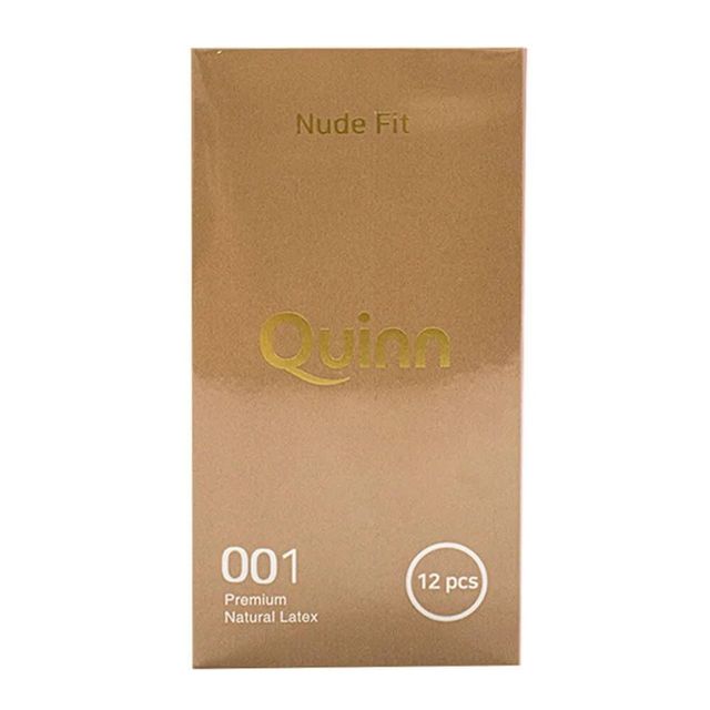 Bao cao su Quinn Nude Fit - Si&ecirc;u mỏng, chống tuột - Hộp 12 c&aacute;i