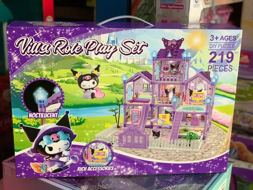Đồ chơi lắp gh&eacute;p ng&ocirc;i nh&agrave; b&uacute;p b&ecirc; KUROMI