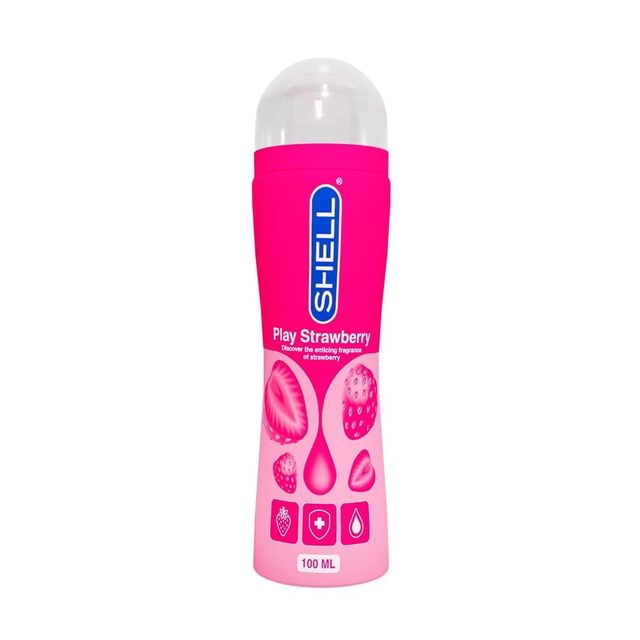 B&ocirc;i trơn hương d&acirc;u Shell Play Strawberry - Chai 100ml