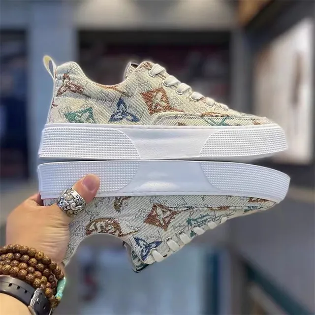Gi&agrave;y thể thao nam sneaker vải tho&aacute;ng kh&iacute; phối m&agrave;u thời trang Hotrend